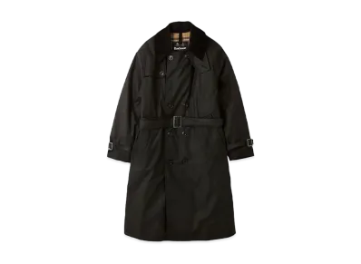 Barbour Whitley Waxed Cotton Trench Coat "Black"