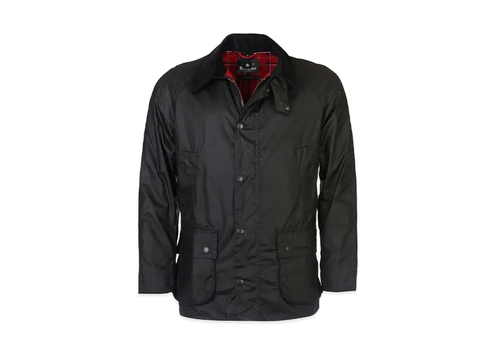 Barbour Ashby Wax Cotton Blouson "Black"