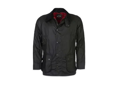 Barbour Ashby Wax Cotton Blouson "Black"