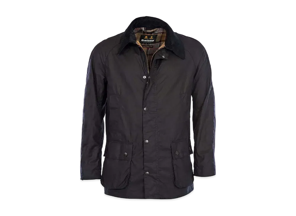 Barbour Ashby Wax Cotton Blouson "Navy"