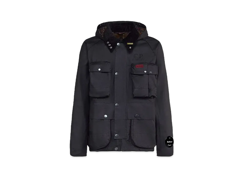 Barbour C.P. Company Creel Wax Jacket "Black"