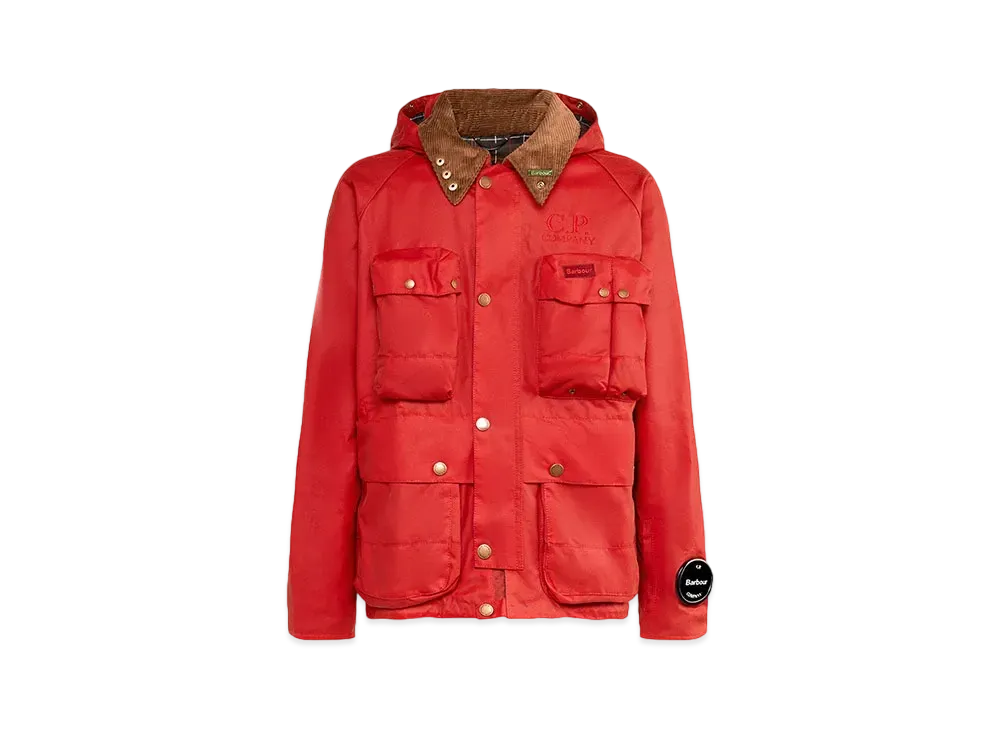 Barbour C.P. Company Creel Wax Jacket "Orange"