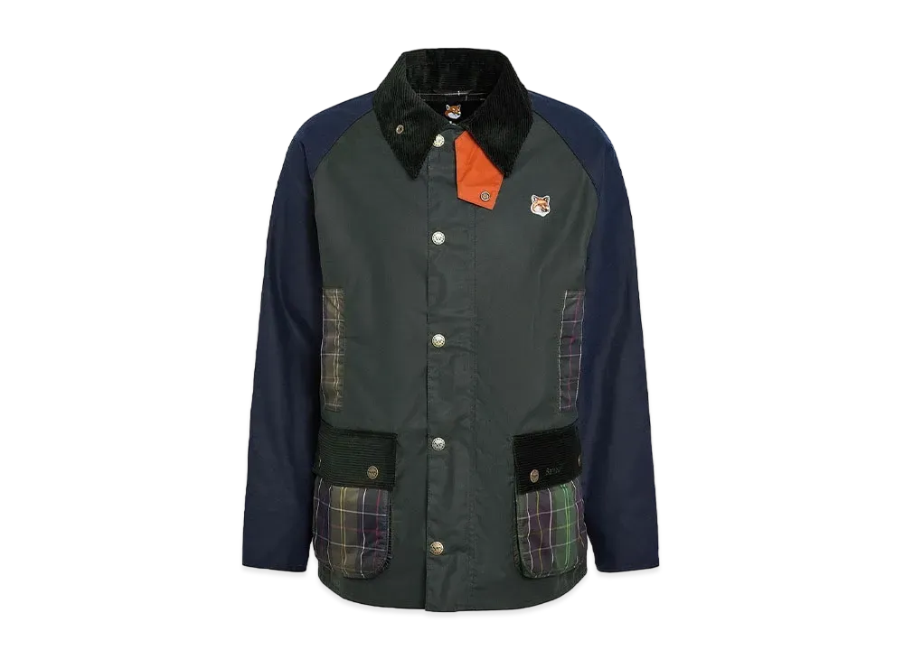 Barbour x Maison Kitsune Beaufort Patchwork "Green"