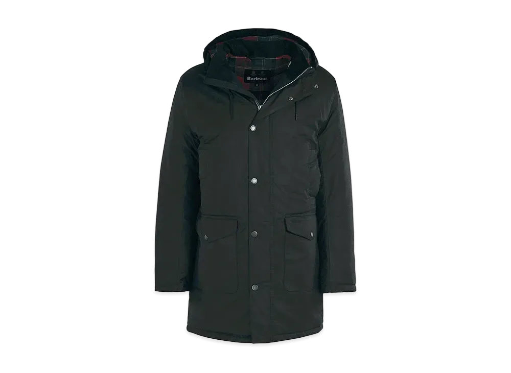 Barbour Haughton Wax Hood Jacket "Black"