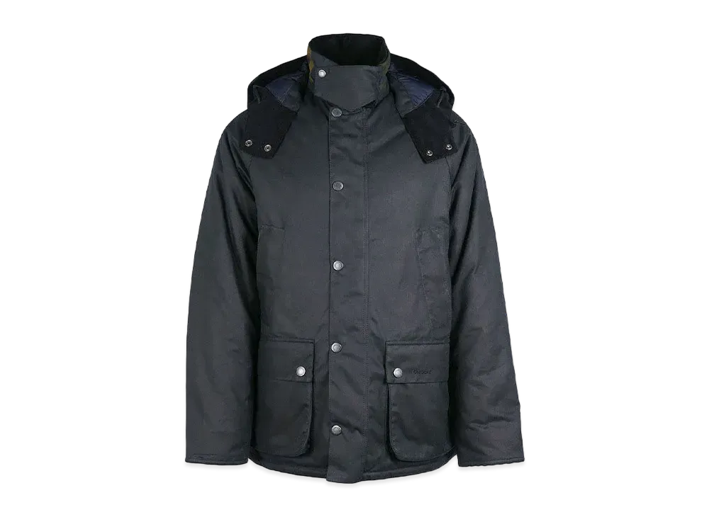 Barbour Bedale with Waxed Cotton Padding "Navy"