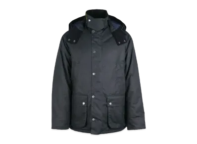 Barbour Bedale with Waxed Cotton Padding "Navy"