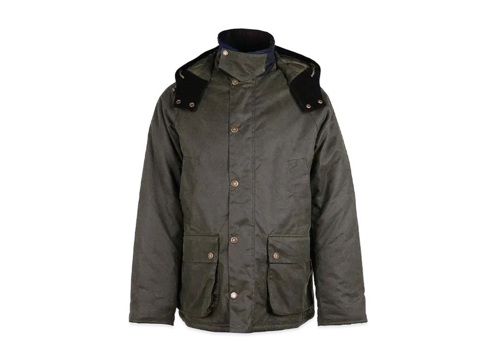 Barbour Bedale with Waxed Cotton Padding "Green"
