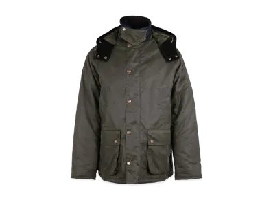 Barbour Bedale with Waxed Cotton Padding "Green"