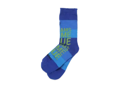 doublet Slogan Socks "Ocean Blue"