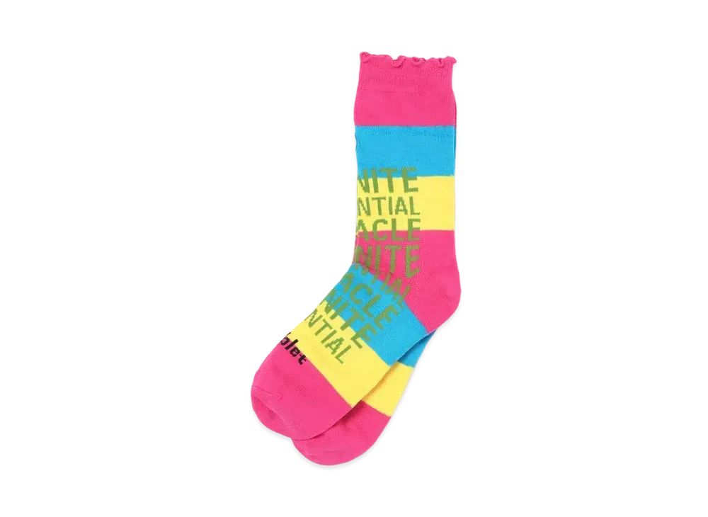 doublet Slogan Socks "Pink"