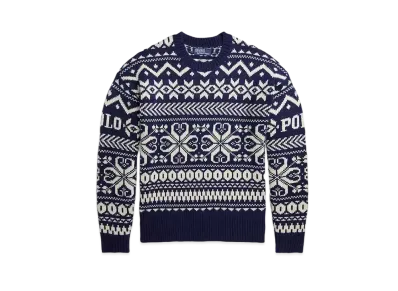 Polo Ralph Lauren Snowflake Wool-Blend Sweater "Navy"