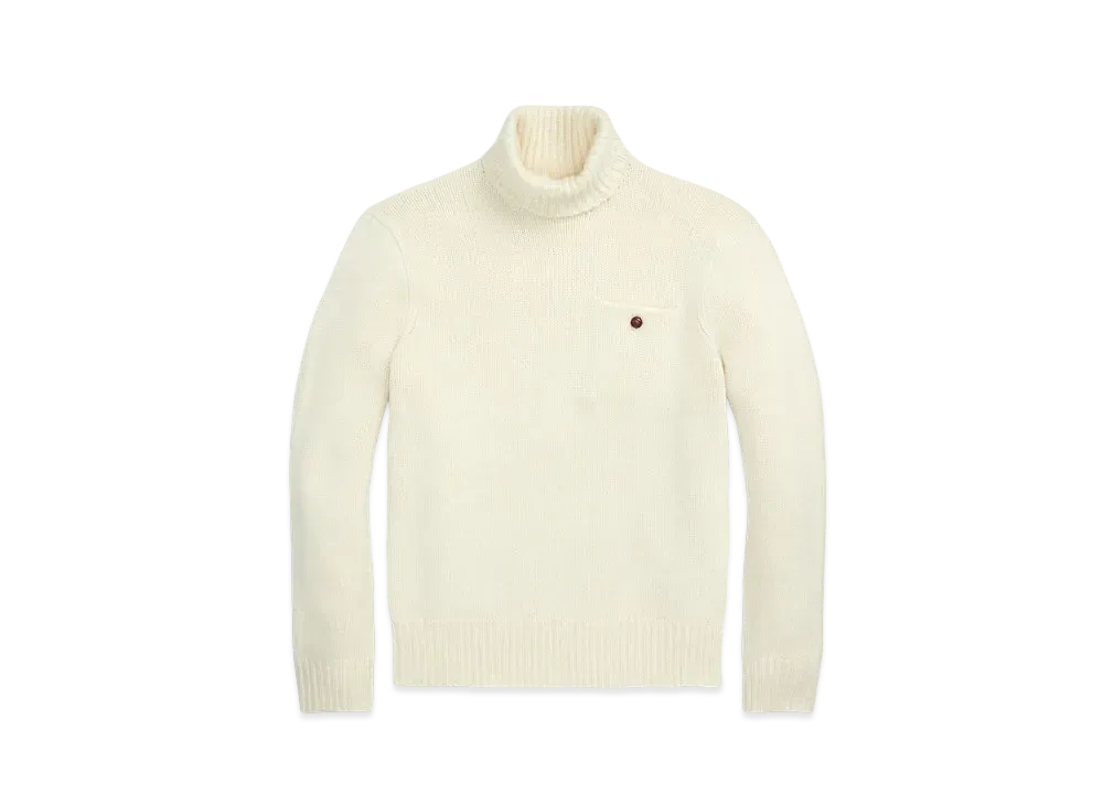 Polo Ralph Lauren Wool Cashmere Turtleneck Sweater "Natural"