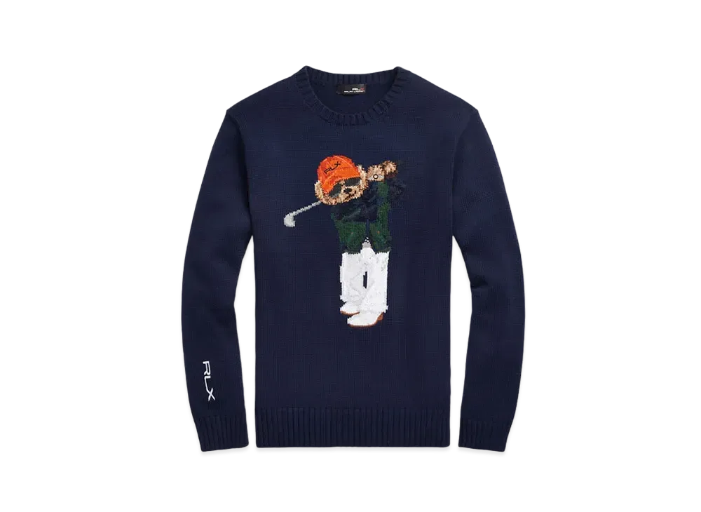 Polo Ralph Lauren Polo Bear Cotton-Blend Sweater "Navy"