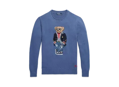 Polo Ralph Lauren Polo Bear Cotton Mock Neck Sweater "Blue"
