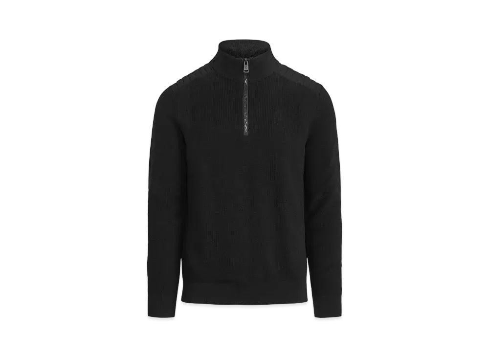 Polo Ralph Lauren Washable Wool Quarter-Zip Sweater #1 "Black"