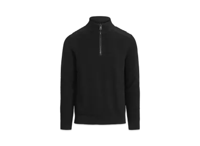 Polo Ralph Lauren Washable Wool Quarter-Zip Sweater #1 "Black"