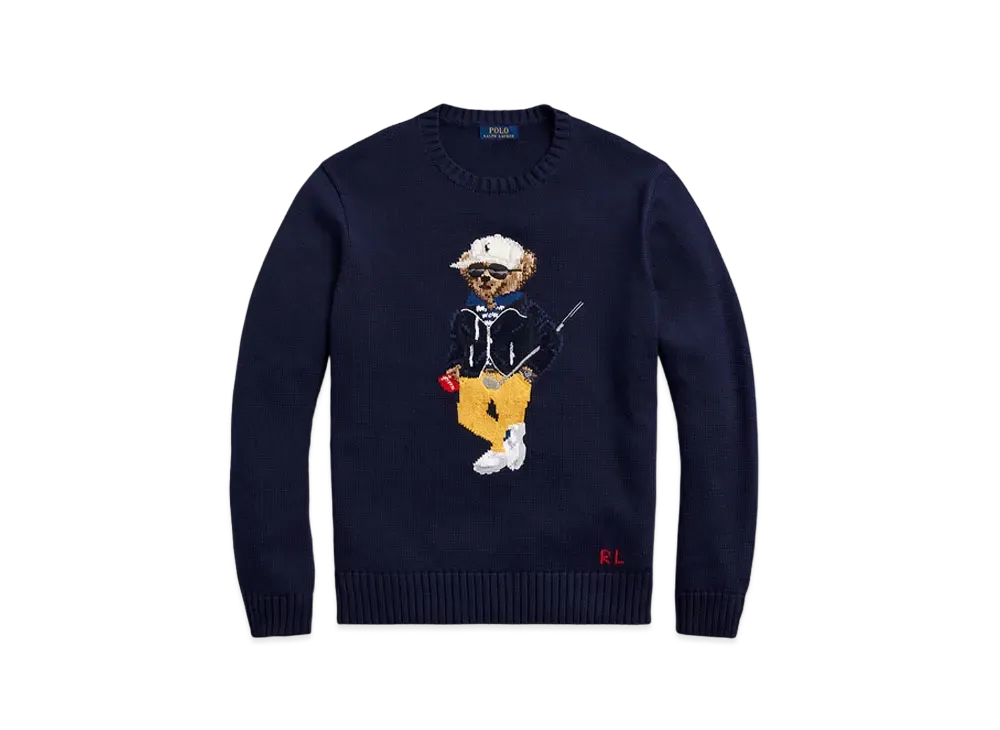 Polo Ralph Lauren Polo Bear Cotton-Blend Sweater "Navy"