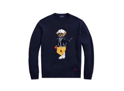 Polo Ralph Lauren Polo Bear Cotton-Blend Sweater "Navy"