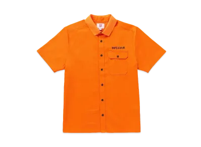 VOLCOM TOKYO TRUE FEATURED ARTIST YUSUKE POCKET SHORT SLEEVE SHIRT "ORANGE"