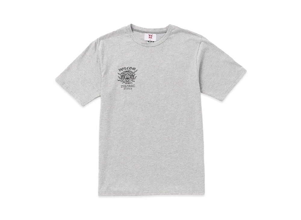 VOLCOM TOKYO TRUE FEATURED ARTIST YUSUKE TIGER SHORT SLEEVE T-SHIRT "CEMENT"