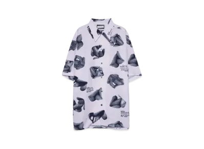 PRESTIGE APPAREL OPEN COLLAR PRINT SHIRTS "LAVENDER"