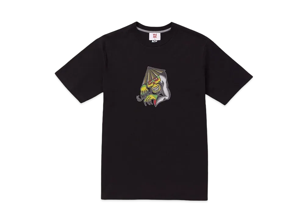 VOLCOM TOKYO TRUE FEATURED ARTIST YUSUKE HAMAMOTO PIPER SHORT SLEEVE TEE "BLACK"