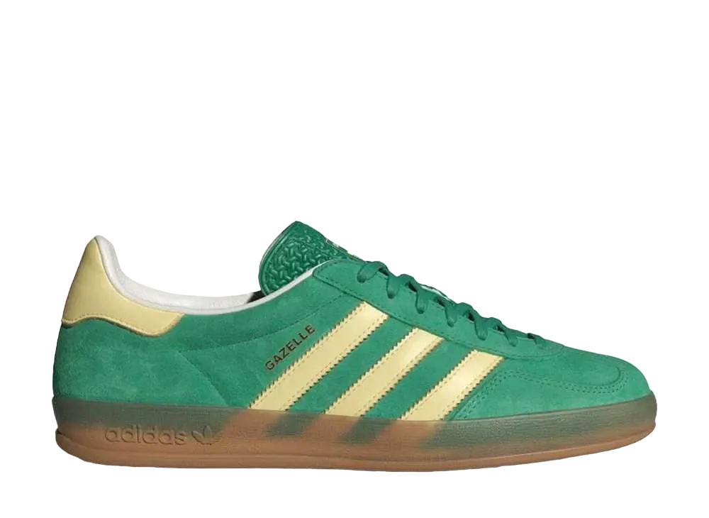 adidas Gazelle Indoor "Semi Coat Green/Almost Yellow/Gum"