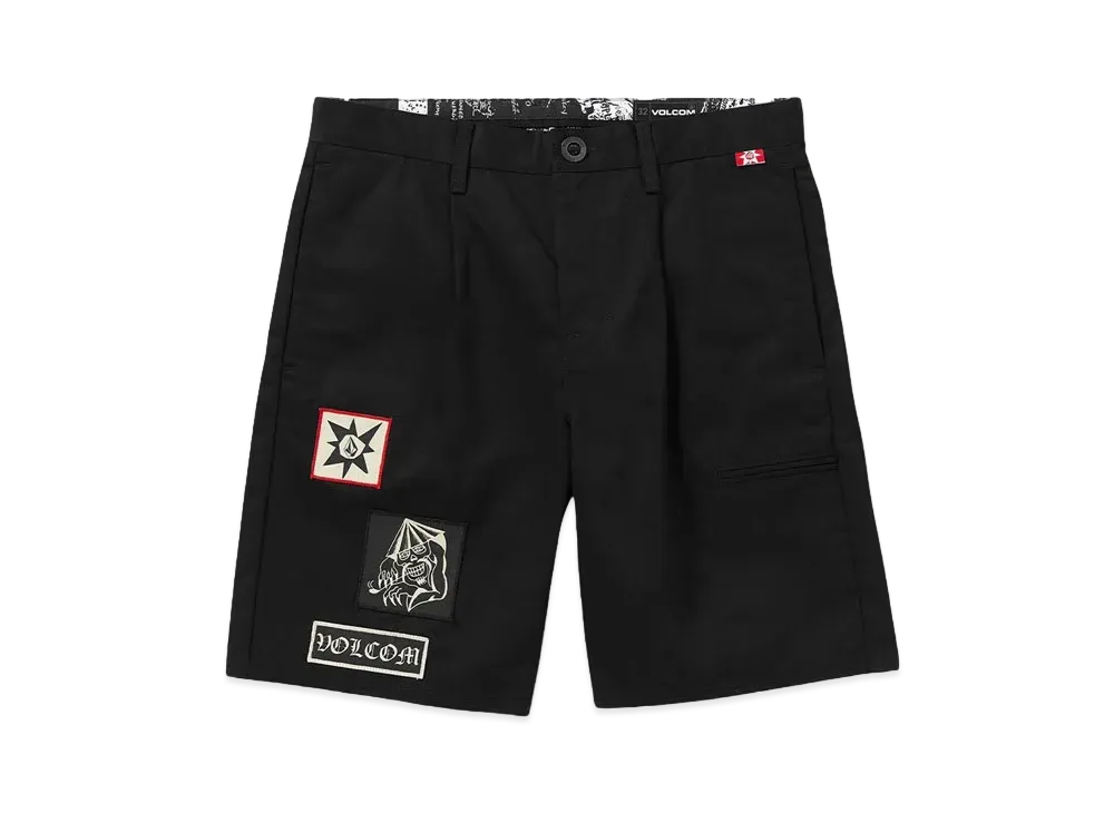 VOLCOM TOKYO TRUE FEATURED ARTIST YUSUKE SERVICES SHORT "BLACK"