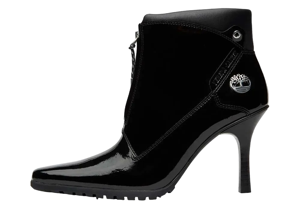 Veneda Carter × Timberland Women's Front Zip Heel Boot "Black Patent"