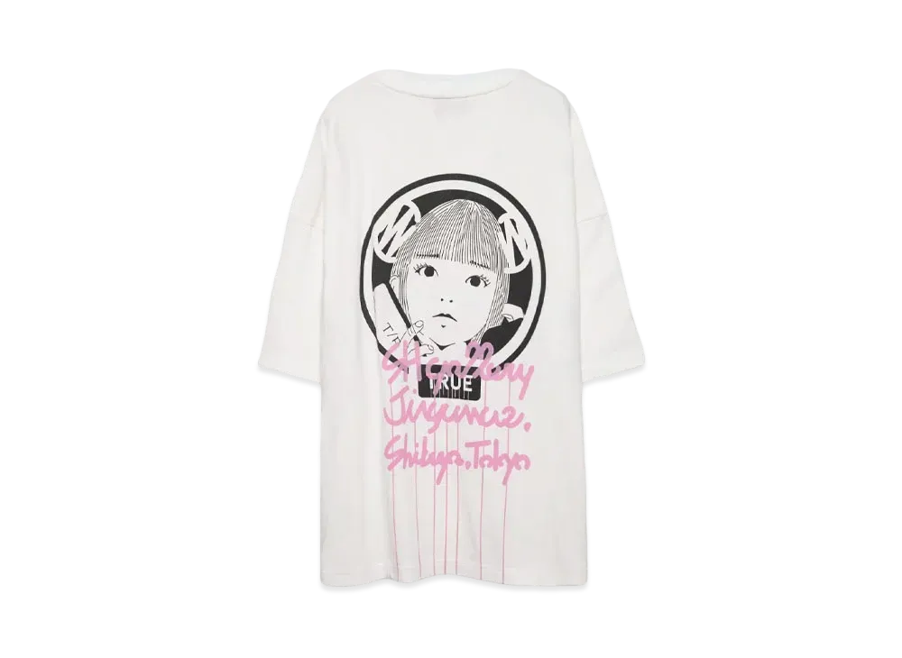 PRESTIGE APPAREL FUZZY&NEW S/S Tee for HYPE DROP Exclusive "WHITExPINK"