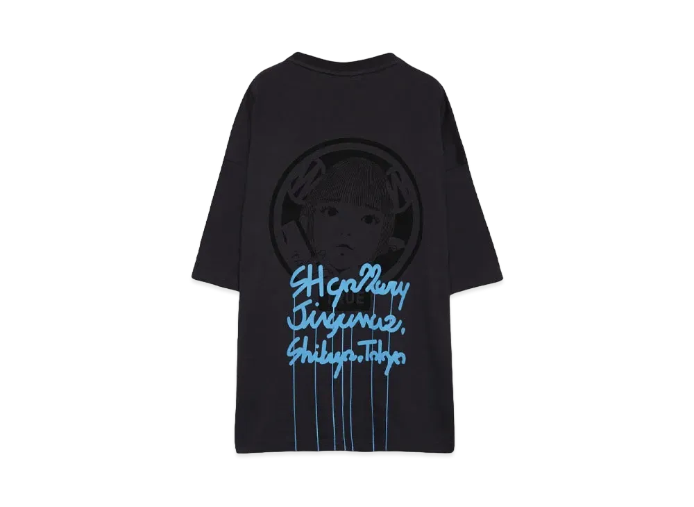 PRESTIGE APPAREL FUZZY&NEW S/S Tee for HYPE DROP Exclusive "BLACKxBLUE"
