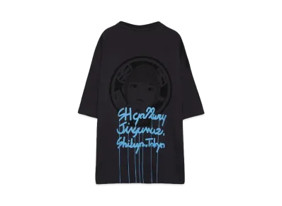 PRESTIGE APPAREL FUZZY&NEW S/S Tee for HYPE DROP Exclusive "BLACKxBLUE"