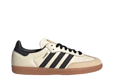 アディダス オリジナルス ウィメンズ サンバ OG "クリームホワイト/コアブラック/サンドストレータ"