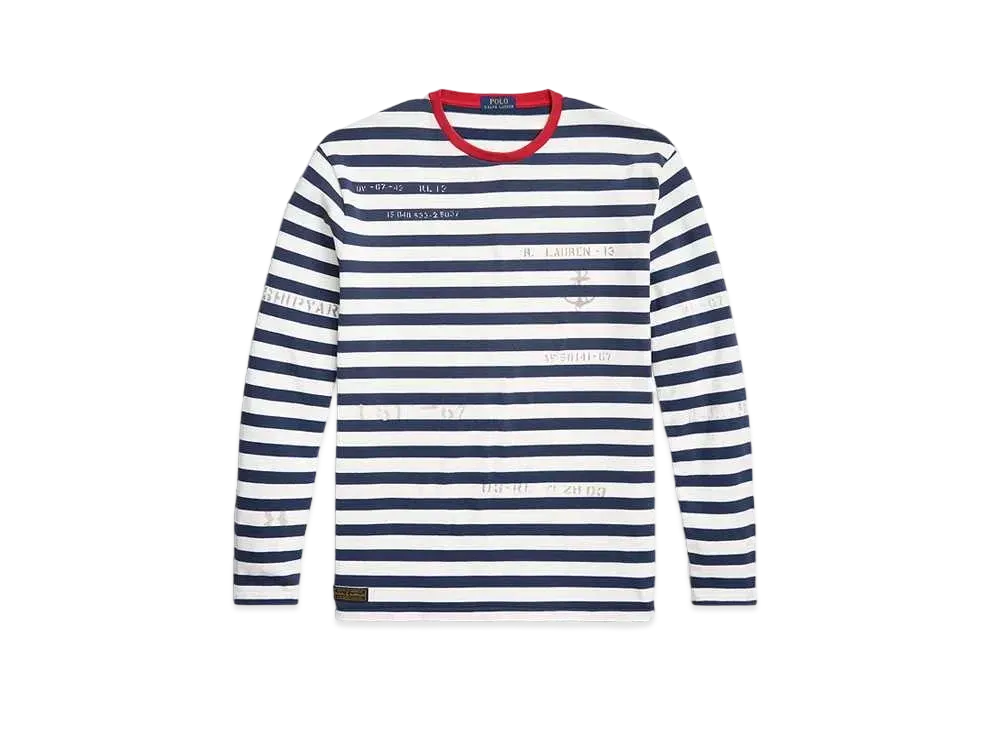 Polo Ralph Lauren Classic Fit Striped Jersey Tee "Navy"