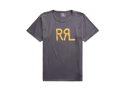 RRL Ralph Lauren Logo Jersey Tee "Navy"