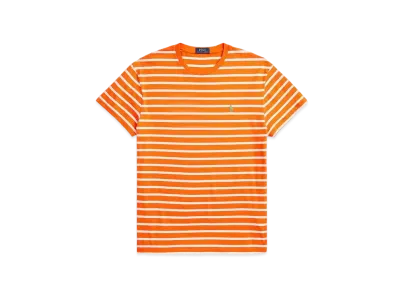 Polo Ralph Lauren Classic Fit Striped Jersey Tee "Orange"