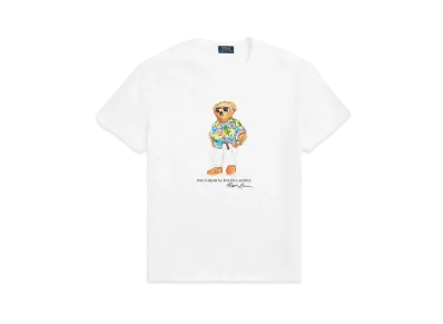 Polo Ralph Lauren Classic Fit Polo Bear Jersey Tee "White"