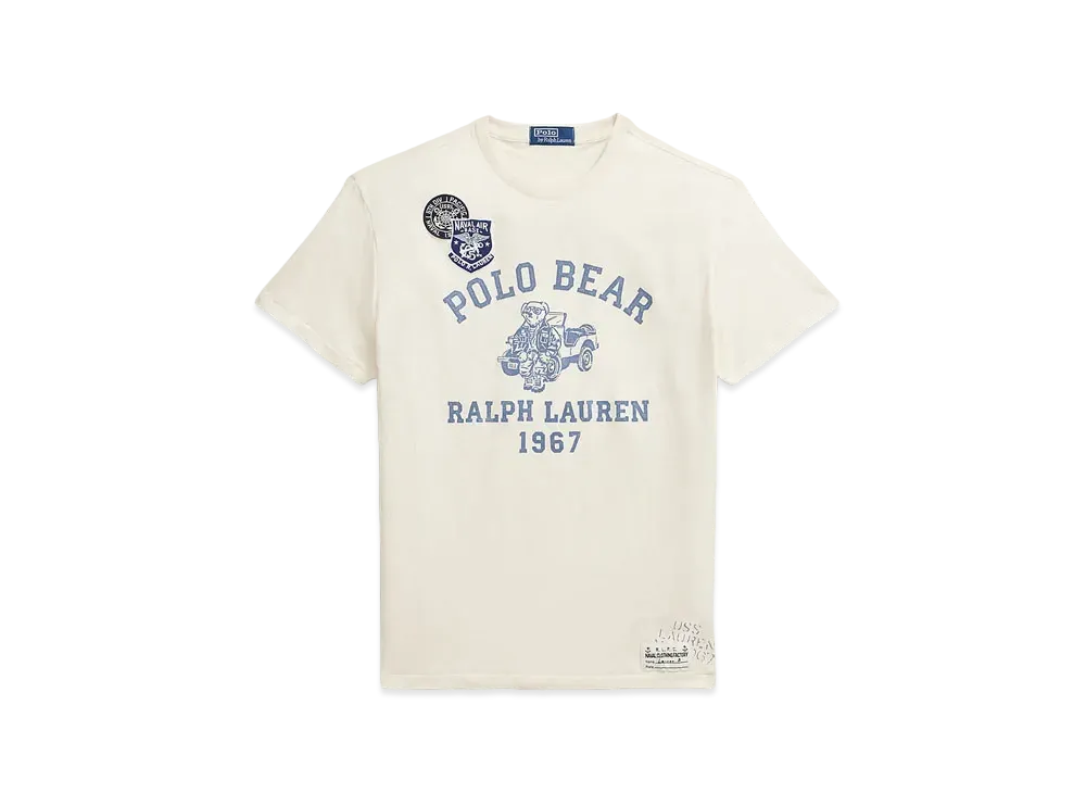 Polo Ralph Lauren Classic Fit Polo Bear Jersey Tee "White"