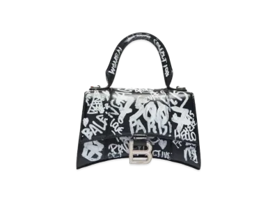 BALENCIAGA Hourglass XS Handbag "Black"