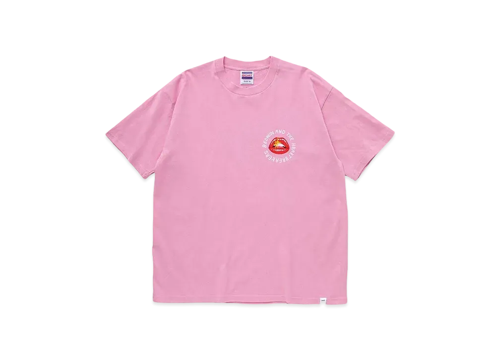 Bedwin & the heartbreakers J.ANDRE Ex. S/S PRINTED TEE "FRED" "PINK"