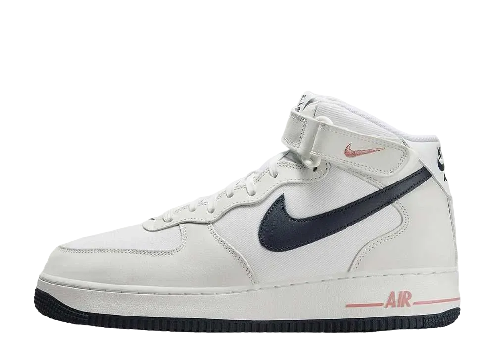 Nike Air Force 1 Mid "Summit White/Obsidian"
