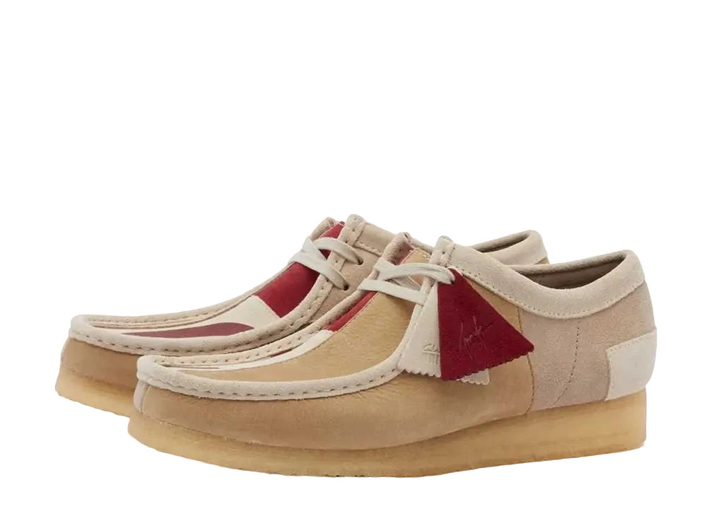 Franck Pellegrino × Clarks Wallabee "Red Combi"