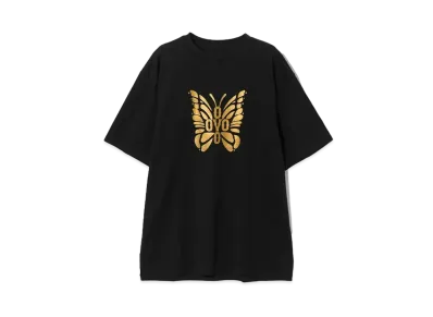 Needles x OCTOBER’S VERY OWN S/S Crew Neck T "Black"