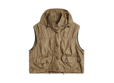 OUR LEGACY Cropped Exhale Puffa Vest Aero Nylon "Cavalry Olive"