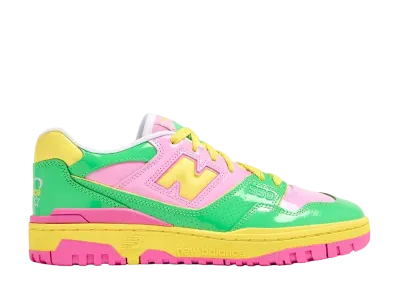 New Balance 550 Patent Leather "Pink/Green/Yellow"