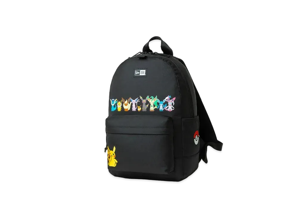 NEW ERA x Pokemon Youth Light Pack 18L Pikachu Eevee Friends "Black"