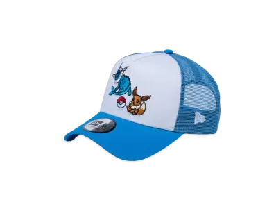 NEW ERA x Pokemon 9Forty A-Frame Trucker Eevee Showers "White/Blue"