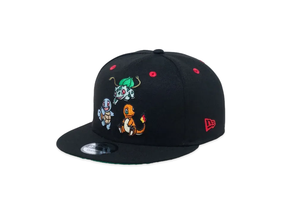 NEW ERA x Pokemon 9Fifty Fusigidane Hitokage Zenigame "Black"