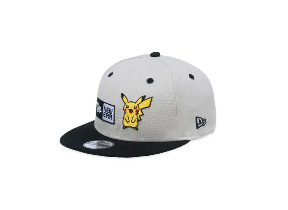 NEW ERA x Pokemon Youth 9Fifty Pikachu Box Logo "Stone"