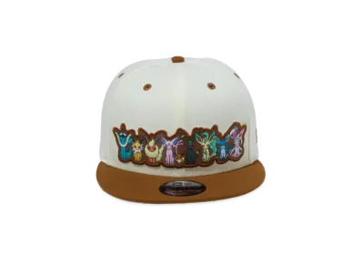 NEW ERA x Pokemon 9Fifty Eevee Friends Visor "Chrome White/Brown"